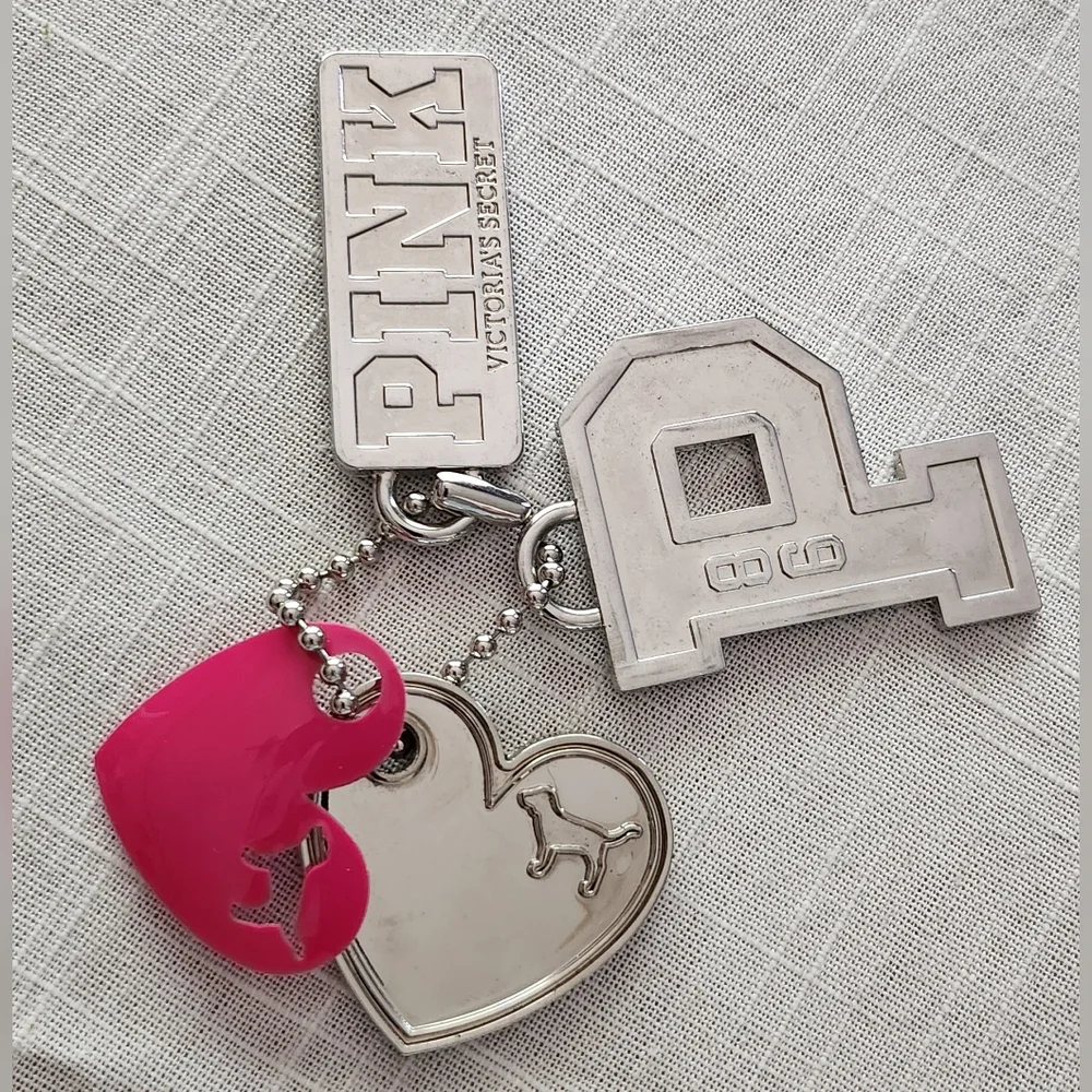 HARD TO FIND Pink VS 3 Piece Charms Set